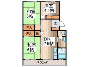 バーリオ　デ　ルーナの物件間取画像